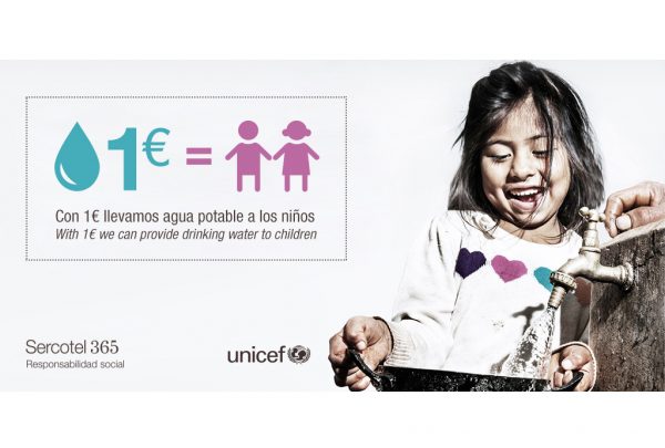 Sercotel lucha por el acceso al agua de todos los niños aliándose con UNICEF