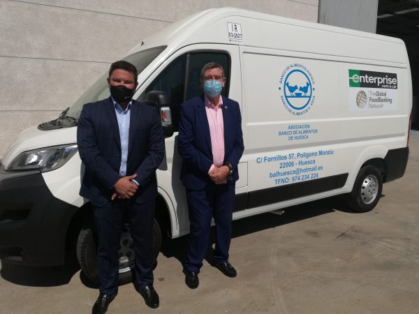 Los Bancos de Alimentos de Lleida, Salamanca y Huesca reciben la donación de furgonetas tipo isotermo para el reparto de productos frescos de parte de la Fundación Enterprise Rent-A-Car