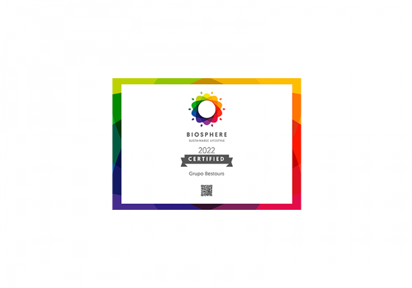 Grupo Bestours recibe la certificación de BIOSPHERE por el Instituto de Turismo Responsable (RTI)