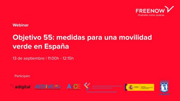Convocatoria de prensa FREE NOW – «Objetivo 55: medidas para una movilidad verde en España»