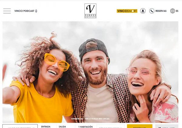 Vincci Hoteles presenta su nueva web, una experiencia única y personalizada