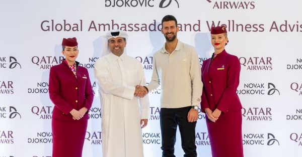 Qatar Airways anuncia al legendario tenista Novak Djokovic como Embajador Global de Marca y Asesor de Bienestar