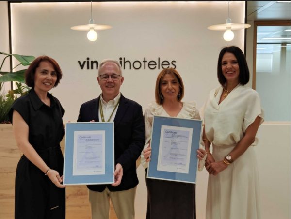 Vincci Hoteles recibe la certificación UNE 19601:2017 de la mano de TÜV Rheinland por su sistema de gestión de compliance penal