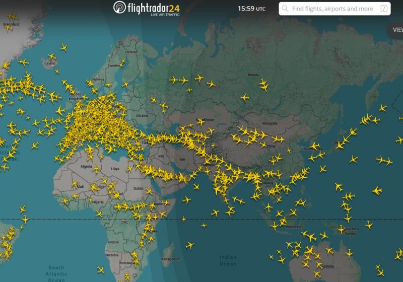 La mayor crisis de conectividad aérea desde la pandemia, vista en un mapa
