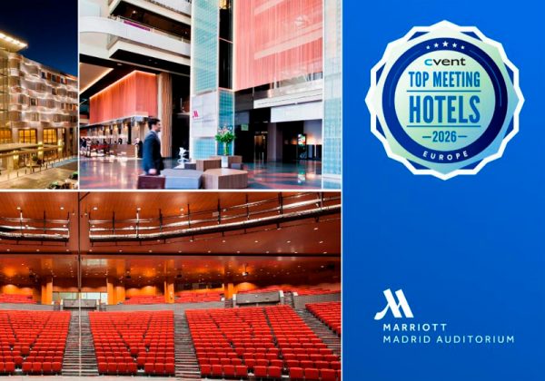 Reconocido entre los mejores hoteles de reuniones de Europa por CVENT